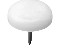 Hettich Kunststoffgleiter mit Stift Ø 22 mm x 20 mm Weiß 8 Stück