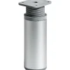 Hettich Möbelfuß Rund 100 - 115 mm x Ø 40 mm Stahl Aluminium-Optik 1 Stück