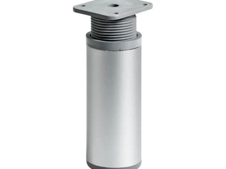 Hettich Möbelfuß Rund 100 - 115 mm x Ø 40 mm Stahl Aluminium-Optik 1 Stück