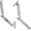 Hettich Mini Klappenhalter Stahl 130 mm Vernickelt 2 Stück