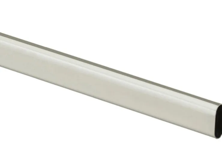 Hettich Schrankrohr oval 2000 mm Stahl nickel-matt* Schränke