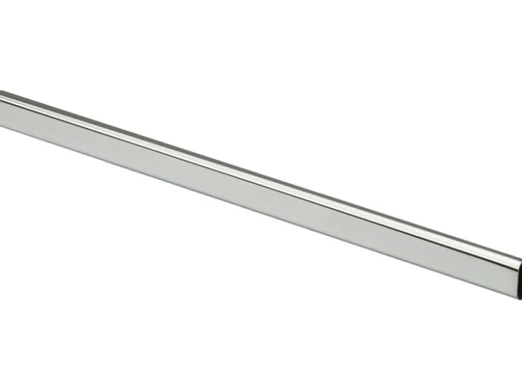 Hettich Schrankrohr oval 1200 mm Stahl verchromt