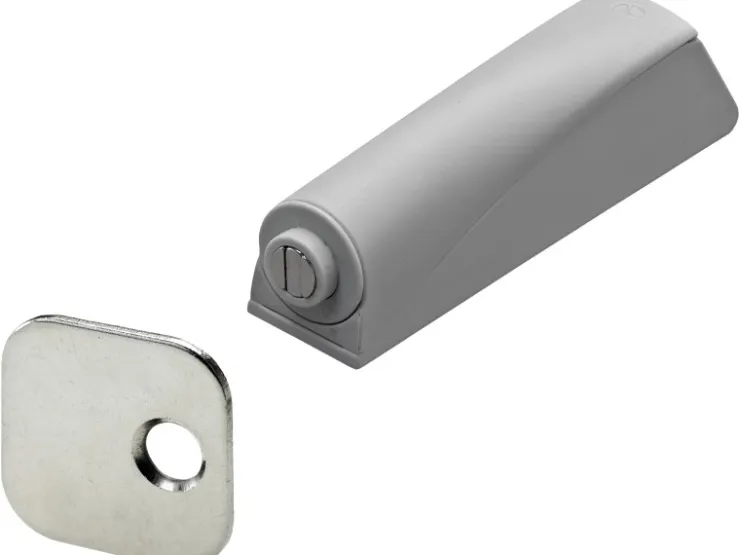 Hettich Türöffner Push-to-open mit Magnet Kunststoff Grau 2 Stück* Vitrinen