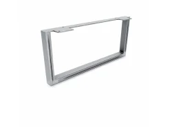 HEVVA Möbelbein GRAZ 20 cm Hoch 45 cm Tief 1 Stück Rohstahl-Klarlack* Klarlacke