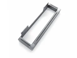HEVVA Möbelbein GRAZ 25 cm Hoch 50 cm Tief 1 Stück Rohstahl-Klarlack* Klarlacke