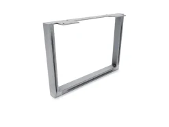 HEVVA Möbelbein GRAZ 25 cm Hoch 35 cm Tief 1 Stück Rohstahl-Klarlack* Klarlacke