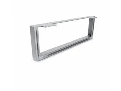 HEVVA Möbelbein GRAZ 15 cm Hoch 45 cm Tief 1 Stück Rohstahl-Klarlack* Klarlacke
