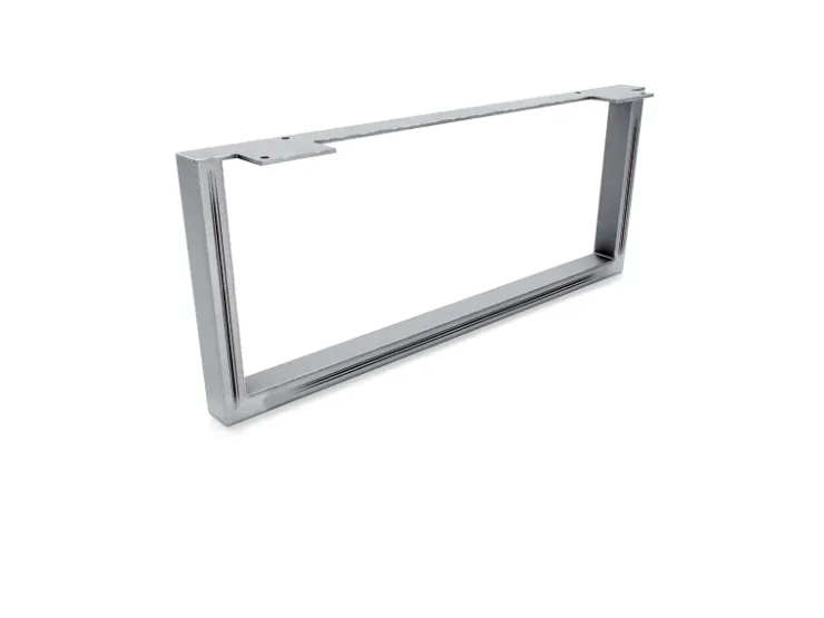 HEVVA Möbelbein GRAZ 20 cm Hoch 50 cm Tief 1 Stück Rohstahl-Klarlack* Klarlacke