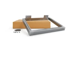 HEVVA Möbelbein GRAZ 25 cm Hoch 45 cm Tief 1 Stück Rohstahl-Klarlack* Klarlacke