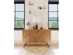 HEVVA Möbelfüße GRAZ 20 cm Hoch 35 cm Tief 2er Set Rohstahl-Klarlack* Klarlacke