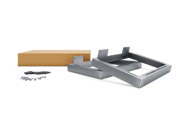 HEVVA Möbelfüße GRAZ 20 cm Hoch 20 cm Tief 2er Set Rohstahl-Klarlack* Klarlacke