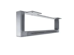 HEVVA Möbelfüße GRAZ 20 cm Hoch 20 cm Tief 2er Set Rohstahl-Klarlack* Klarlacke