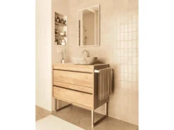 HEVVA Möbelfüße GRAZ 25 cm Hoch 20 cm Tief 2er Set Rohstahl-Klarlack* Klarlacke