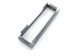 HEVVA Möbelfüße GRAZ 25 cm Hoch 20 cm Tief 2er Set Rohstahl-Klarlack* Klarlacke