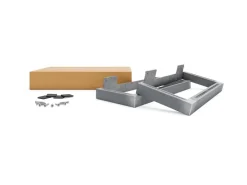 HEVVA Möbelfüße GRAZ 15 cm Hoch 50 cm Tief 2er Set Rohstahl-Klarlack* Klarlacke
