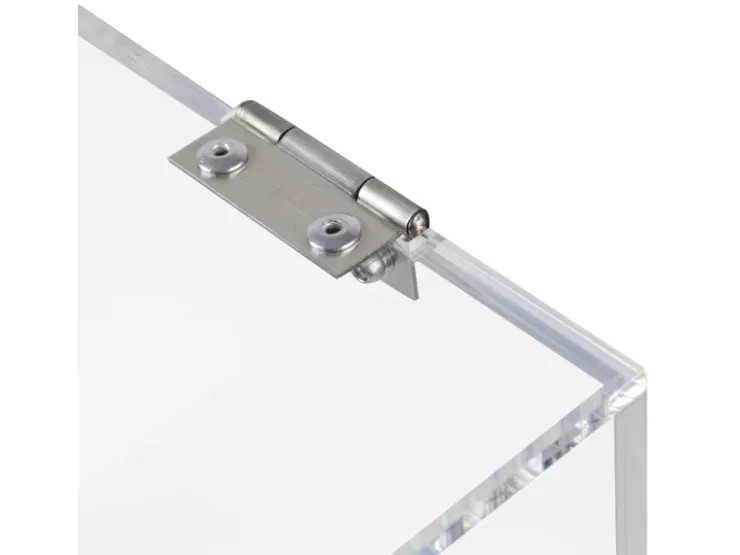 HMF 46919 Acryl Spendenbox Schloss 15 x 15 x 15 cm DIN A6 Transparent