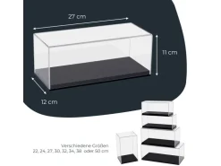 HMF 46802 Acryl Vitrine Schaukasten für Modellautos Figuren 27 x 12 x 11 cm Transparent* Vitrinen