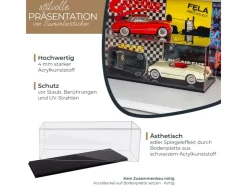 HMF 46805 Acryl Vitrine Schaukasten für Modellautos Figuren 50 x 16 x 18 cm Transparent* Vitrinen