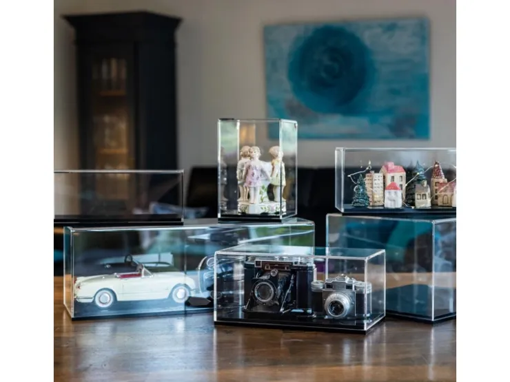 HMF 46805 Acryl Vitrine Schaukasten für Modellautos Figuren 50 x 16 x 18 cm Transparent* Vitrinen