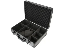 HMF 14502-02 Alu Transportkoffer Kamerakoffer Aufbewahrungskoffer Individuelle Facheinteilung 46 x 15 x 33 cm* Aufbewahrung