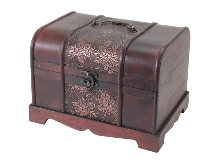 HMF 6411-130 Schatztruhe Holz 30 x 23 x 21 cm Klein Japan* Aufbewahrung