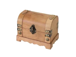 HMF 6414-50 Spardose Holz Schloss 18 x 12 x 14 cm Klein Namibia* Aufbewahrung