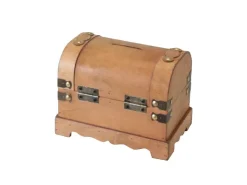 HMF 6414-50 Spardose Holz Schloss 18 x 12 x 14 cm Klein Namibia* Aufbewahrung