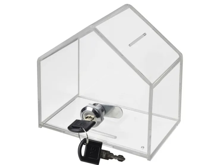 HMF 46911 Spendenbox Aktionsbox Spendenhaus Acryl 138 x 125 x 90 cm* Vitrinen