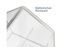 HMF 46911 Spendenbox Aktionsbox Spendenhaus Acryl 138 x 125 x 90 cm* Vitrinen