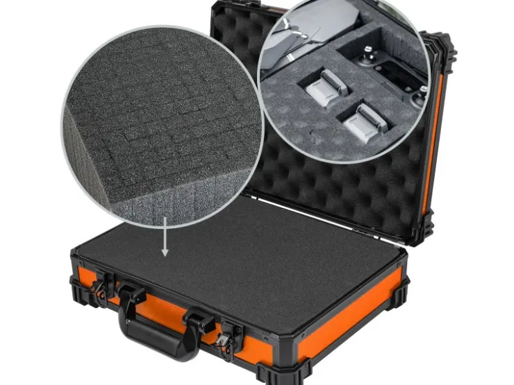 HMF 15502-18 Transportkoffer Rasterschaumstoff Universalkoffer 39 x 29 x 12 cm* Aufbewahrung