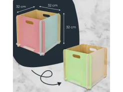HMF Aufbewahrungsbox 3740 Holz zum Zusammenstecken 32cm in Mehrfarbig* Aufbewahrung