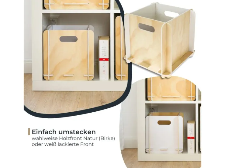 HMF Aufbewahrungsbox 3740 Holz zum Zusammenstecken 25cm in