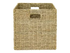 HMF Aufbewahrungskorb Korb Geflochten Seegras Kallax 32 x 34 x 32 cm
