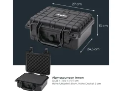 HMF ODK100 Outdoor-Fotokoffer Transportkoffer Rasterschaumstoff 27 x 24 x 13 cm* Aufbewahrung