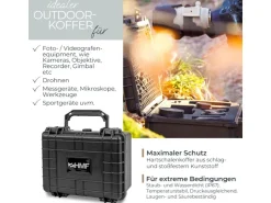 HMF ODK100 Outdoor-Fotokoffer Transportkoffer Rasterschaumstoff 23 x 19 x 11 cm* Aufbewahrung