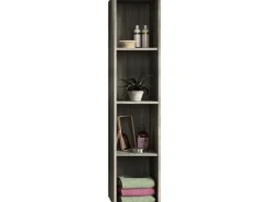 Hängeregal York Rauchsilber 30 cm x 136 cm vier offene Fächer