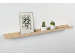 Holz-Bilderleiste Bix 80 cm x 9 cm Eiche* Aufbewahrung|Wandregale