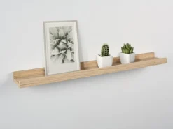 Holz-Bilderleiste Bix 60 cm x 9 cm Eiche* Wandregale|Schweberegale