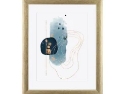 Holz-Bilderrahmen Silber/Gold 40 cm x 50 cm