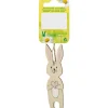 Holz-Hase Stehend 16 cm x 4,5 cm x 0,5 cm Braun* Ostern