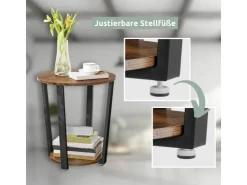 holz4home Beistelltisch Lorie Rund