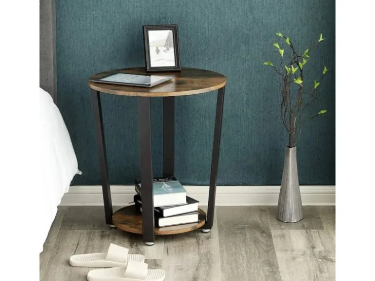 holz4home Beistelltisch Lorie Rund