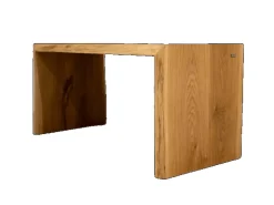 holz4home Massivholz Hocker Bank aus Eiche mit Baumkante XL* Garderoben