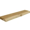 holz4home Schwebendes Wandregal aus Eiche 80cm mit Baumkante Natur