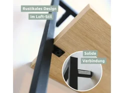 holz4home Wandregal mit Rahmen MDF Sonoma 4 Teiliges Set* Schweberegale