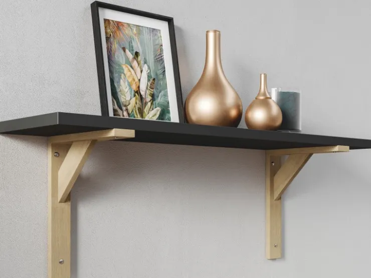 Holzkonsole 25 cm x 20 cm* Wandregale|Bücherregale