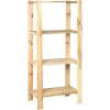 Holz-Schwerlast-Schraubregal FSC® 174 cm x 80 cm x 50 cm Naur