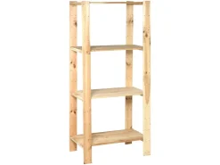 Holz-Schwerlast-Schraubregal FSC® 174 cm x 80 cm x 50 cm Naur