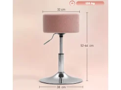 HOMCOM Barhocker Gepolstert Barstuhl für Küche Wohnzimmer Esszimmer