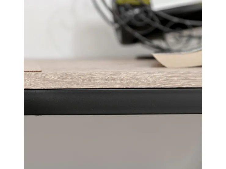 HOMCOM Barmöbel MDF Metall Natur Schwarz L89 x B45 x H87 cm L39 x B45 x H95 cm